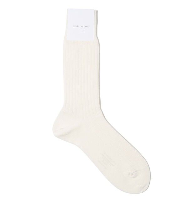 TOMORROWLAND GOODS「TOMORROWLAND コットンナイロン ソックス」|ソックス|11 ホワイト
