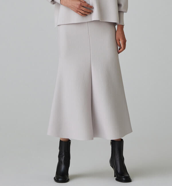 Ballsey「バウンススムース マーメイドロングスカート」|フレア|13 ライトグレー