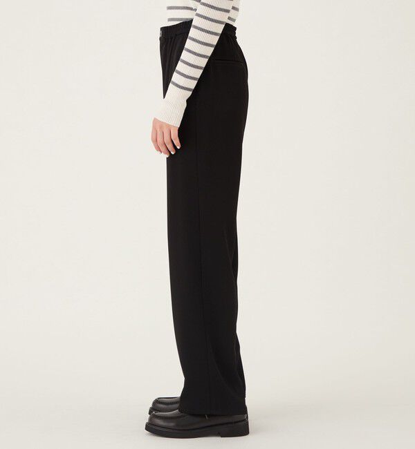 GALERIE VIE「バックサテンアムンゼンイージーストレートパンツ」|その他|