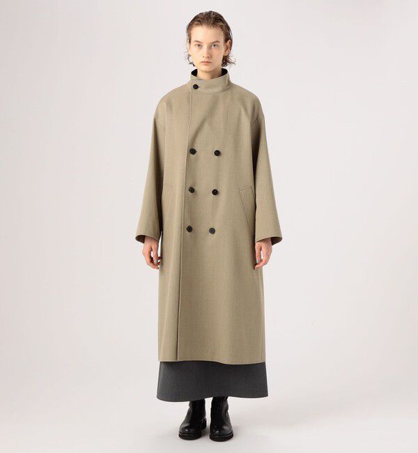 GALERIE VIE「ウールギャバジンスタンドカラー トレンチコート」|ダッフルコート|