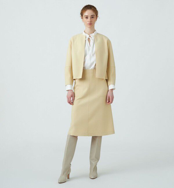 Ballsey「ニードルジャージー トラペーズスカート」|台形|