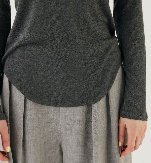 GALERIE VIE「レーヨンカシミヤジャージー ハイネックプルオーバー」|Tシャツ・カットソー|