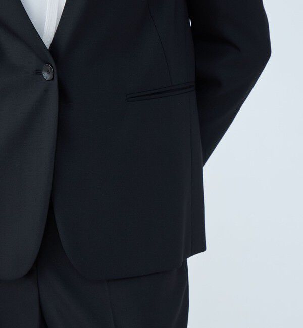 TOMORROWLAND collection「シャイニーピンヘッド Vカラージャケット」|テーラードジャケット|