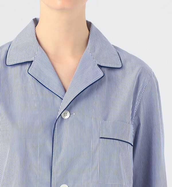 TOMORROWLAND HOME「コットンブロードストライプ パジャマ（ウィメンズ）」|ルームウェア|