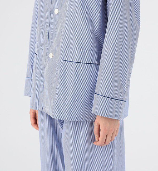 TOMORROWLAND HOME「コットンブロードストライプ パジャマ（ウィメンズ）」|ルームウェア|