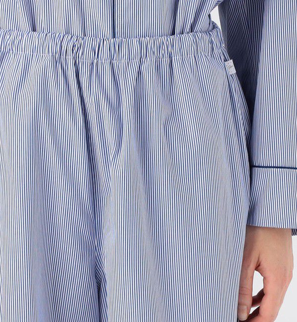 TOMORROWLAND HOME「コットンブロードストライプ パジャマ（ウィメンズ）」|ルームウェア|