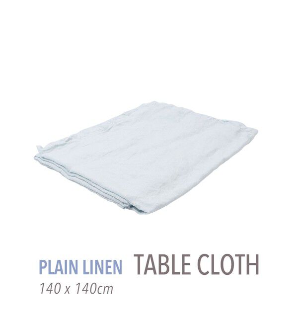 TOMORROWLAND HOME「プレーンリネン テーブルクロス（140cm X 140cm）」|食器・キッチングッズ|63 ライトブルー