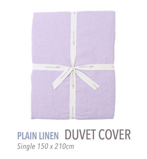 TOMORROWLAND HOME「プレーンリネン 掛布団カバー（シングル）」|その他|73 ライトパープル