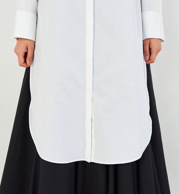 DES PRES「ドビークロス ブザムシャツワンピース」|ワンピース|