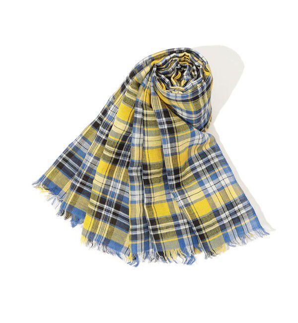 TOMORROWLAND GOODS「denis colomb MONSOON PLAIN STOLE ストール」|ストール|66 ブルー系