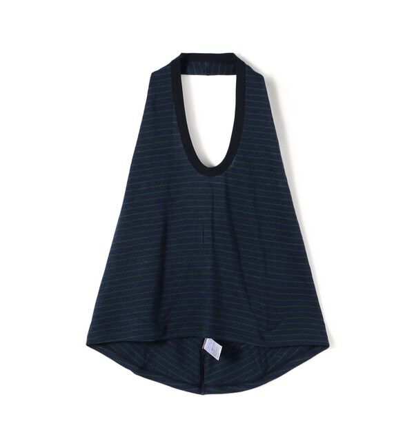 BACCA「リネンボーダー ホルターネックカットソー」|Tシャツ・カットソー|68 ネイビー系