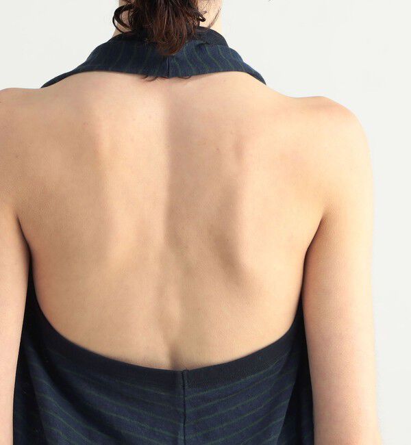 BACCA「リネンボーダー ホルターネックカットソー」|Tシャツ・カットソー|