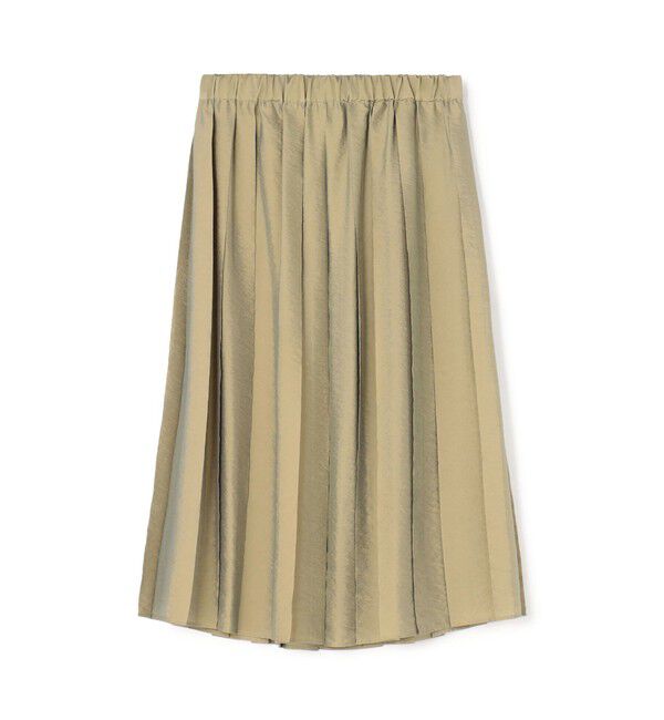 BACCA「オーガンジーレーヨンプリーツミドルスカート」|スカート|53 グリーン