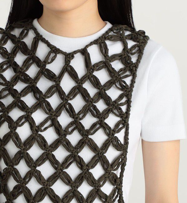 Edition「フリンジニット ノースリーブトップス」|ニット・セーター|