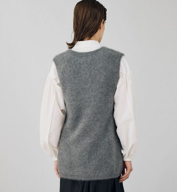 DES PRES「フォックスカシミヤ Vネックベスト」|ベスト・ジレ|