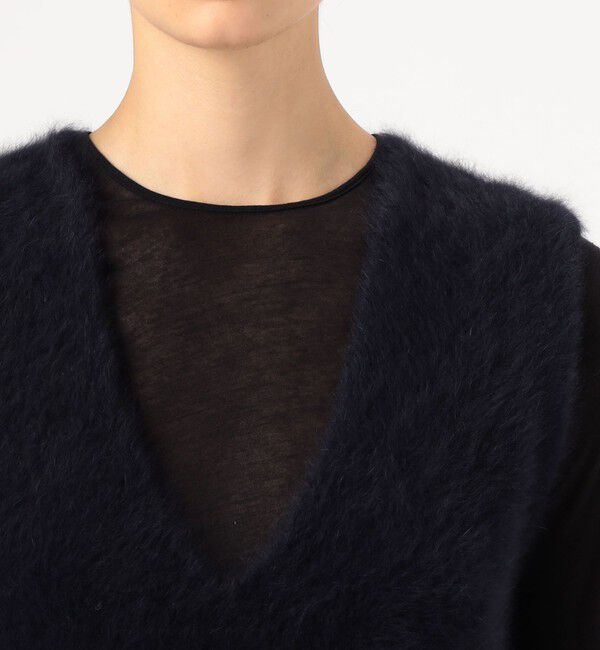 DES PRES「フォックスカシミヤ Vネックベスト」|ベスト・ジレ|