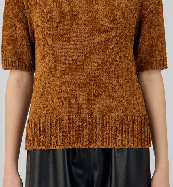 DES PRES「エアーシェニール ハーフスリーブプルオーバー」|ニット・セーター|