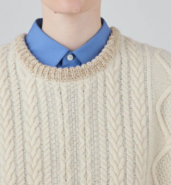 MACPHEE「ルレックスケーブル クルーネックベスト」|ベスト・ジレ|