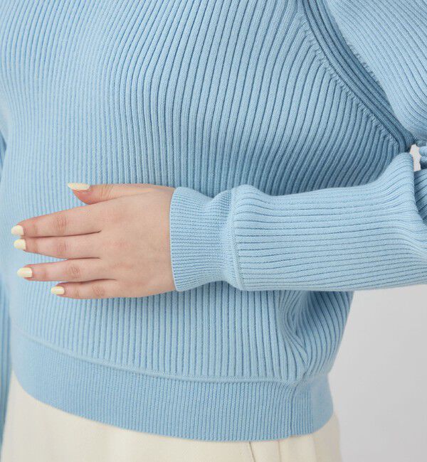 Ballsey「ウールポリエステルストレッチリブ クルーネックプルオーバー」|ニット・セーター|