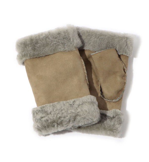 TOMORROWLAND GOODS「Milona Paris  ムートングローブ」|手袋|43 ベージュ