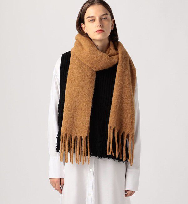 TOMORROWLAND GOODS「TOMORROWLAND アルパカナイロン ソリッドストール」|ストール|