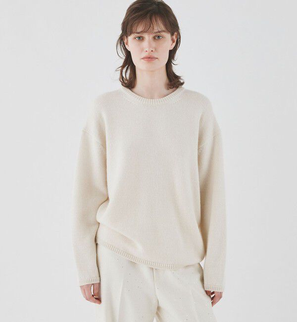 GALERIE VIE「ロイヤルベビーアルパカ クルーネックプルオーバー」|ニット・セーター|