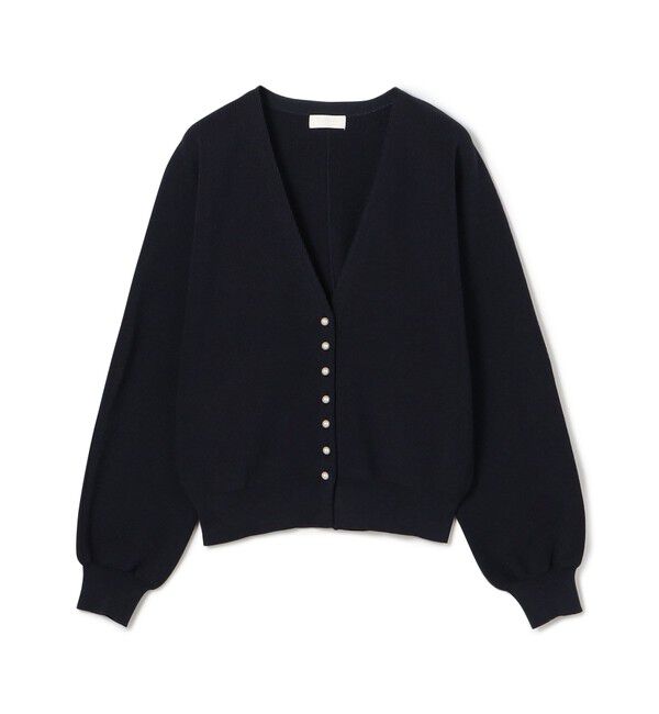 Ballsey「パールコンビ Vネックカーディガン」|カーディガン|69 ネイビー