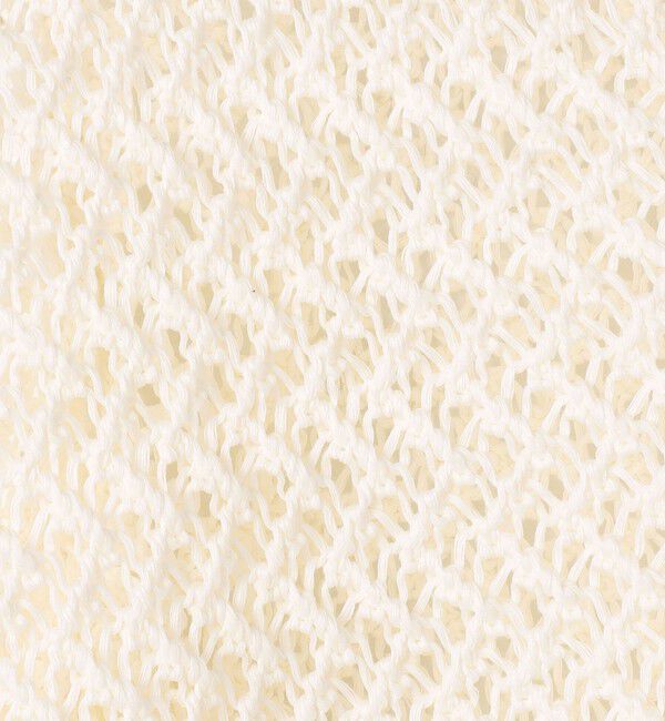 MACPHEE「メッシュコットン スキッパープルオーバー」|ニット・セーター|