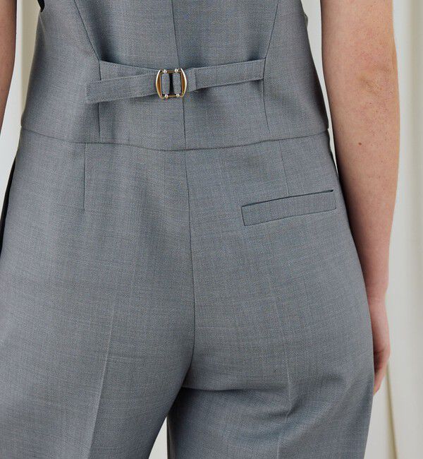 DES PRES「ポリエステルウールバラシャ テイラードサロペット」|オールインワン|