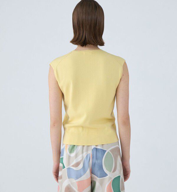 Ballsey「ハイゲージコットン ノースリーブプルオーバー」|ニット・セーター|