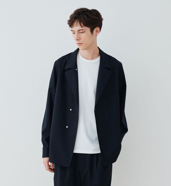 GALERIE VIE「ウォッシャブルギャバ シャツジャケット」|テーラードジャケット|