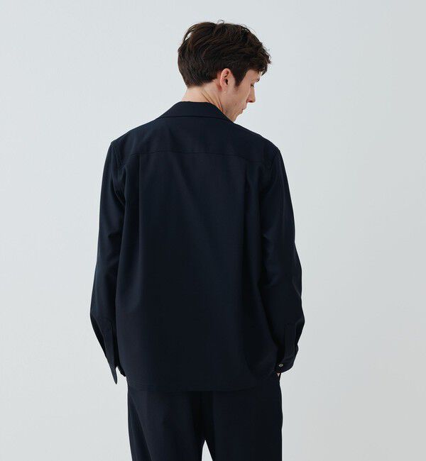 GALERIE VIE「ウォッシャブルギャバ シャツジャケット」|テーラードジャケット|