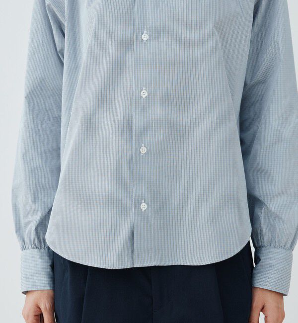 GALERIE VIE「ライトタフタ ギャザーカラーブラウス」|シャツ・ブラウス|