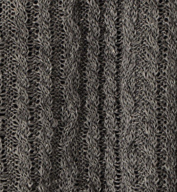 TOMORROWLAND MENS「プレミアムリネン ケーブルニットジャケット」|ニット・セーター|