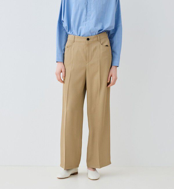 GALERIE VIE「シルキートリコチン ストレートパンツ」|その他|