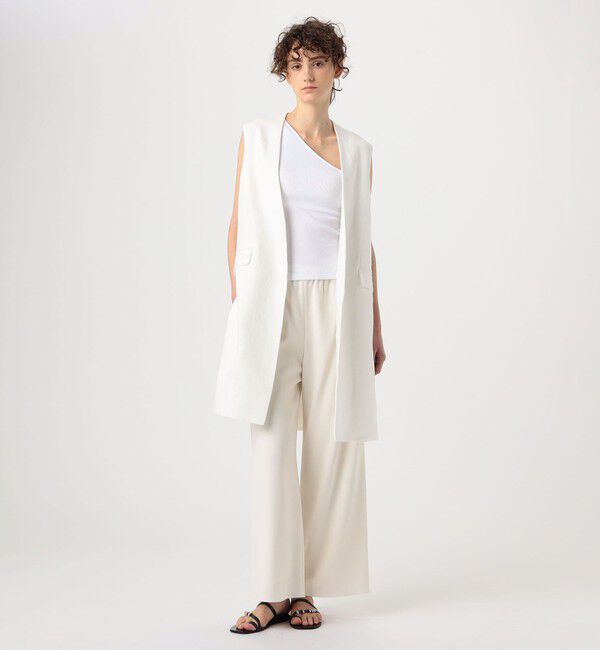 DES PRES「ファブリックコンビ ロングジレ」|ベスト・ジレ|