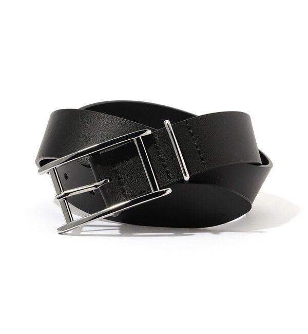 TOMORROWLAND GOODS「LEFIJE BUCKLE レザーベルト」|ベルト|18 ブラック系