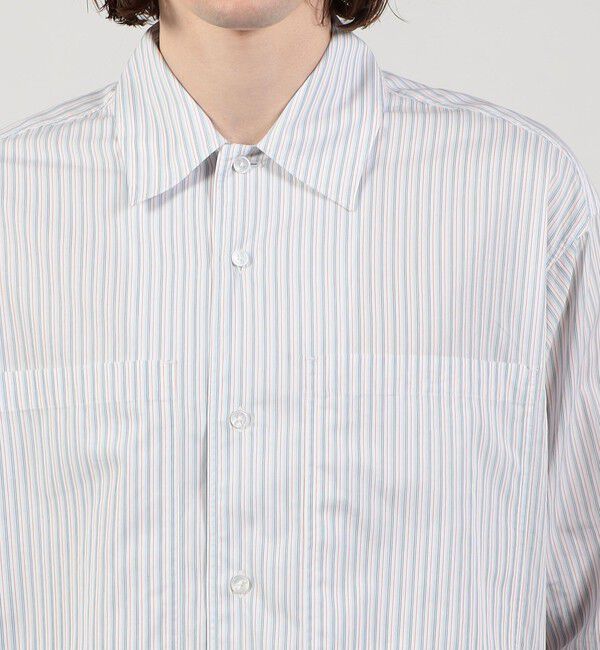TOMORROWLAND MENS「コットンストライプ ダブルポケットシャツ」|シャツ・ブラウス|