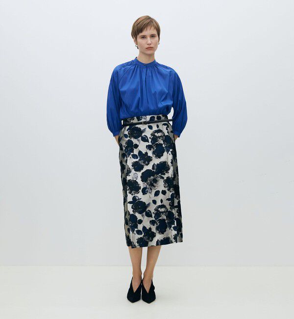 TOMORROWLAND collection「ストレッチブロード ピンタックスリーブブラウス」|シャツ・ブラウス|