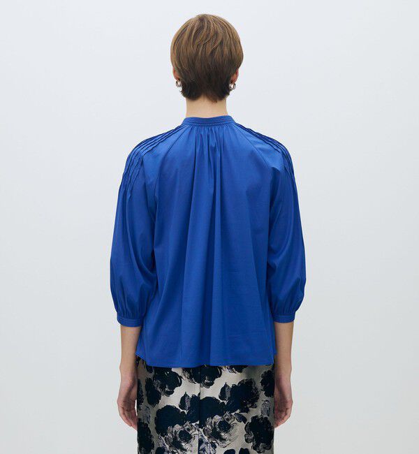 TOMORROWLAND collection「ストレッチブロード ピンタックスリーブブラウス」|シャツ・ブラウス|