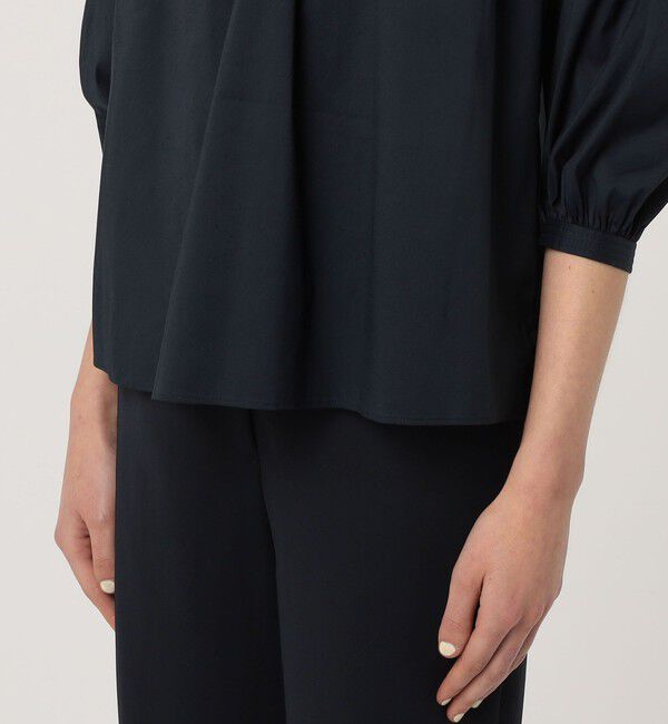 TOMORROWLAND collection「ストレッチブロード ピンタックスリーブブラウス」|シャツ・ブラウス|