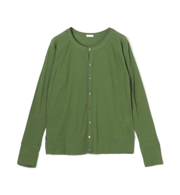 GALERIE VIE「 ガーゼフライス クルーネックカーディガン」|カーディガン|55 グリーン