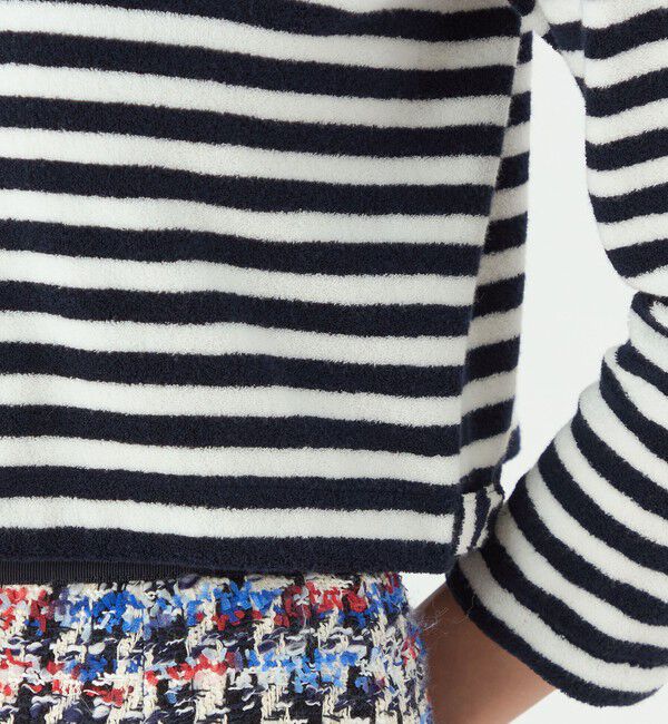 TOMORROWLAND collection「パイルボーダー クルーネックカーディガン」|カーディガン|