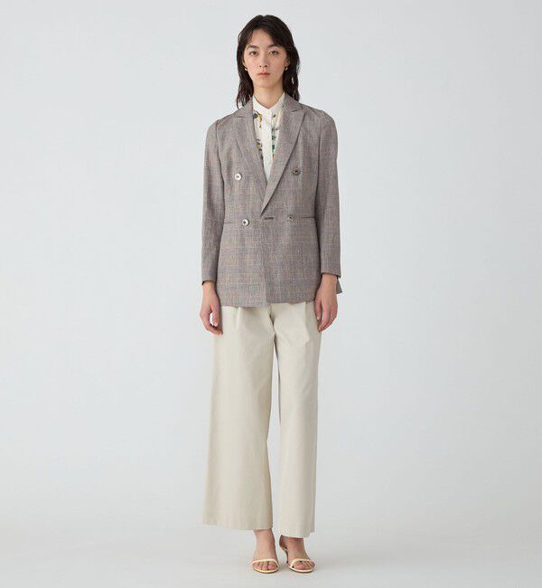 TOMORROWLAND collection「グリーンウィンドウ ダブルブレストジャケット」|テーラードジャケット|