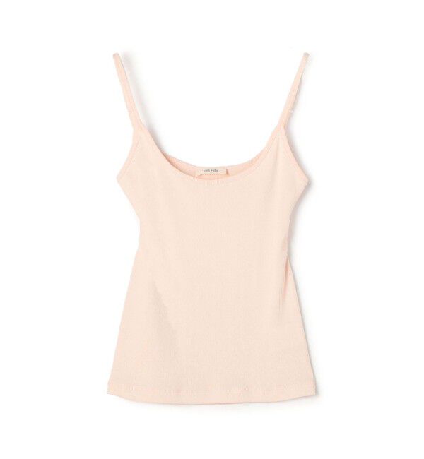 DES PRES「スモールライトリブ バックオープンキャミソール」|キャミソール|33 ピンク
