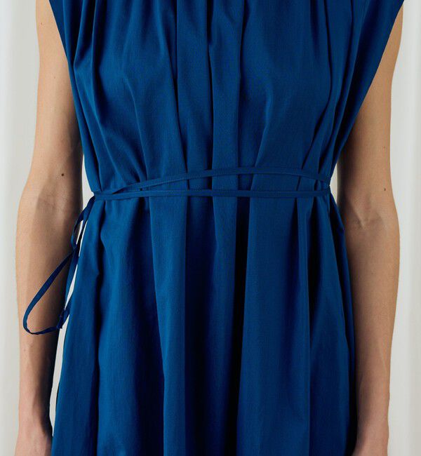 DES PRES「コットンシルクタイプライター スクエアスリーブワンピース」|ワンピース|