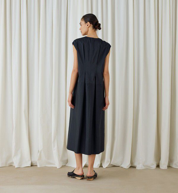 DES PRES「コットンシルクタイプライター コクーンワンピース」|ワンピース|