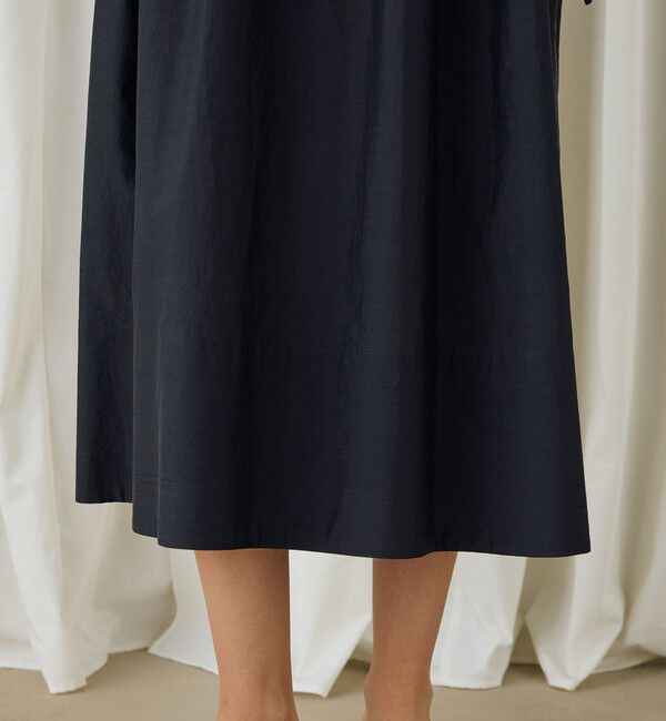 DES PRES「コットンシルクタイプライター コクーンワンピース」|ワンピース|