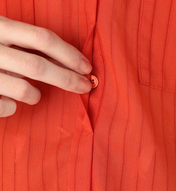 MACPHEE「ドビーストライプ チュニックブラウス」|シャツ・ブラウス|