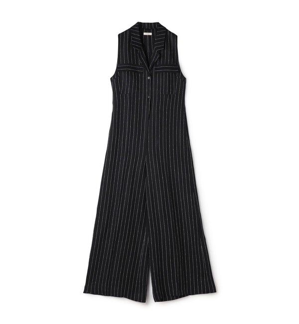 DES PRES「ヘンプツイル ジャンプスーツ」|オールインワン|68 ネイビー系